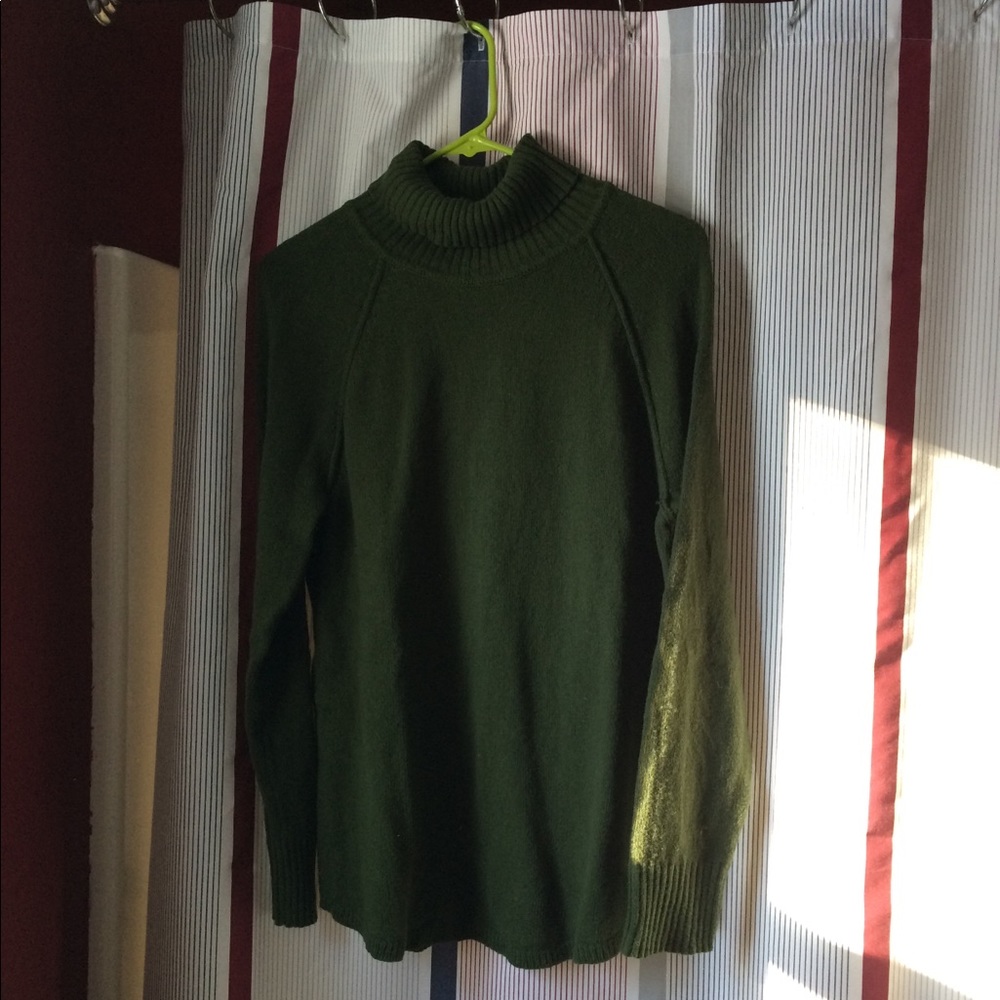 JJill dark green cowl neck sweater